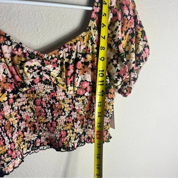 NWT Billabong Get Along Puff Sleeve Ruffle Top size L - Picture 8 of 11